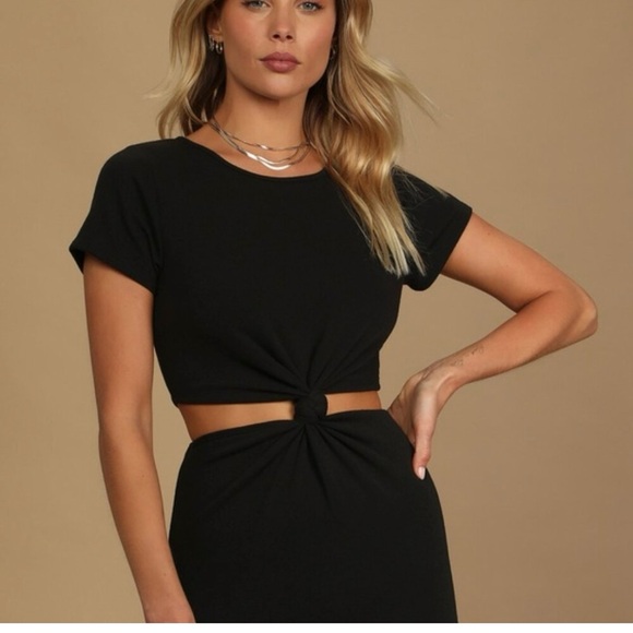 Lulus Tops - NWOT**** Lulu’s Black Knotted Women's Dress